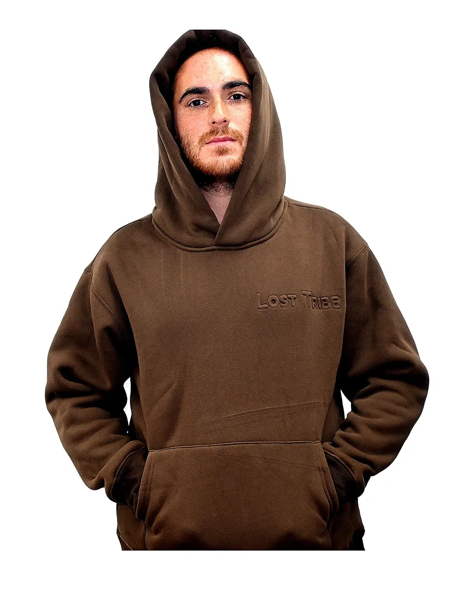 Lost Tribe Sweatshirt sweat Small marron coton lourd