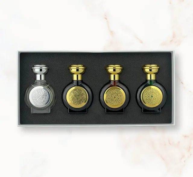 Boadicea Woody Gift Set coffret extrait de parfum boisé 4 pièces