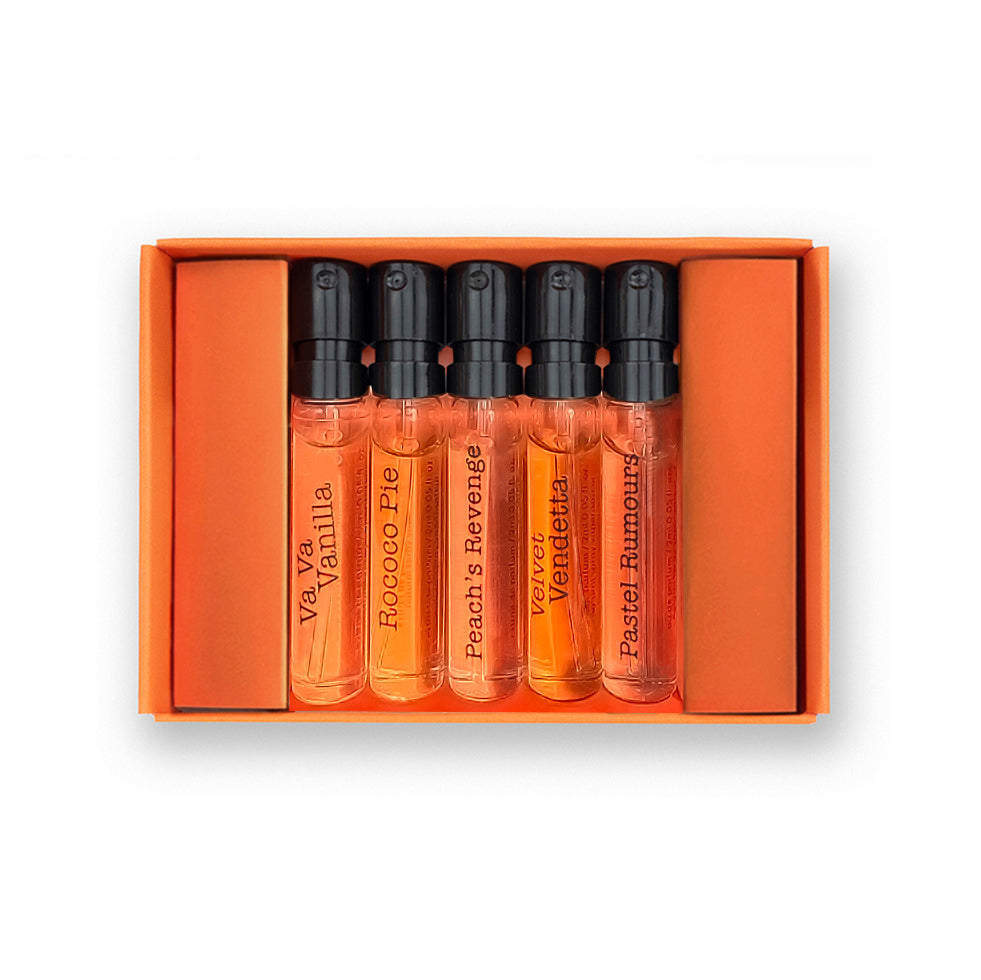 Sarah Baker The Red Carpet échantillons parfum gourmand vanille