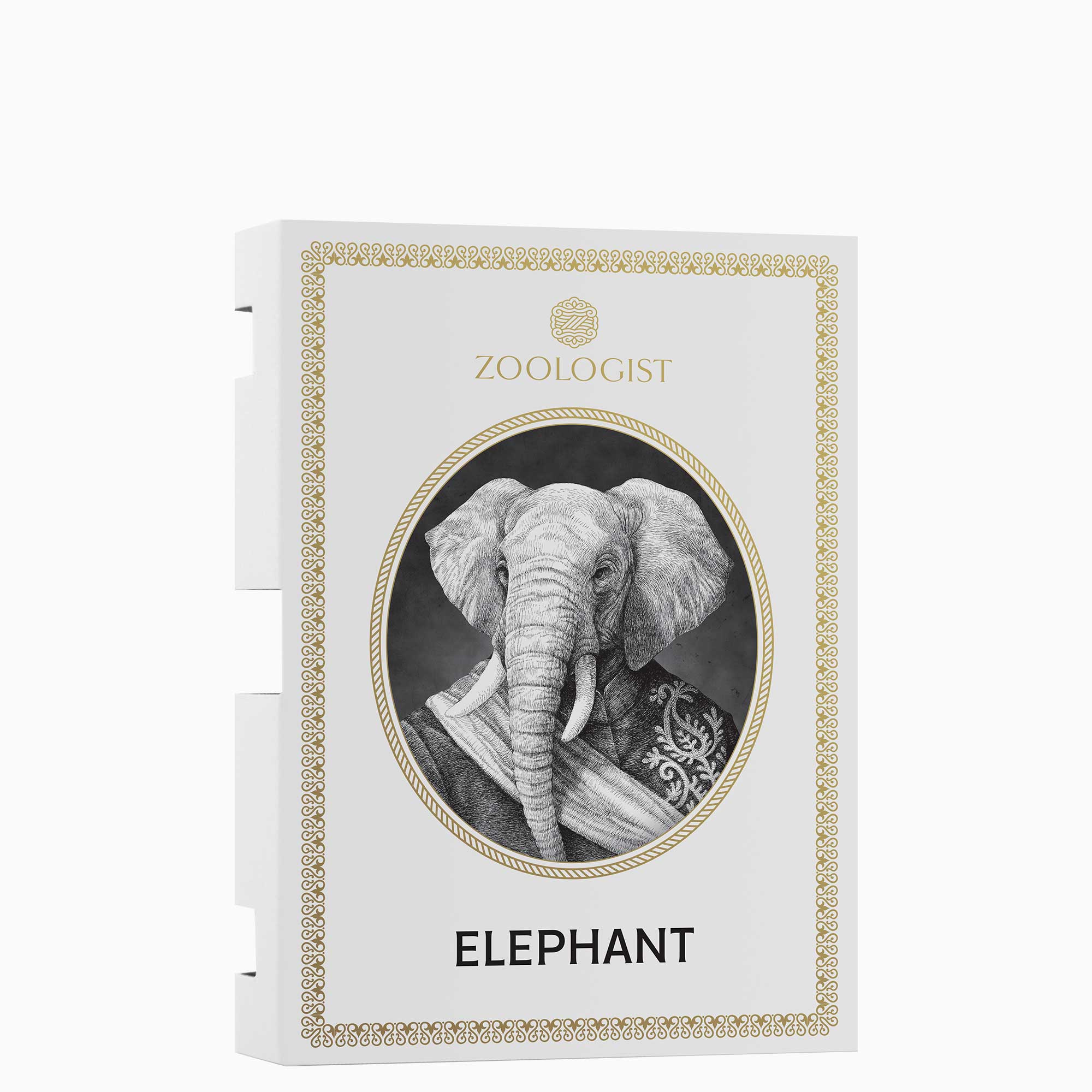 Zoologist Elephant extrait échantillon vert boisé santal