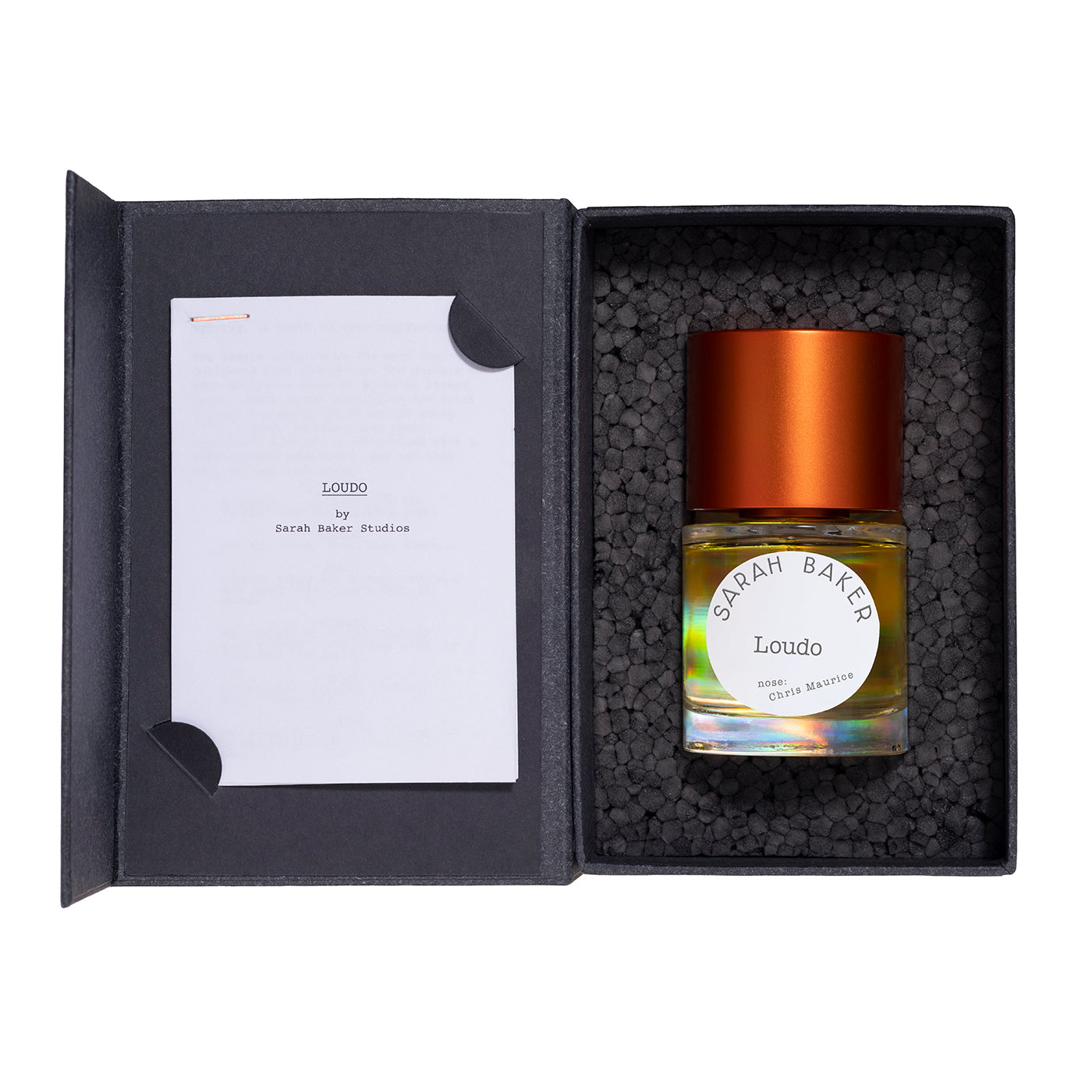 Sarah Baker Loudo extrait de parfum boisé gourmand