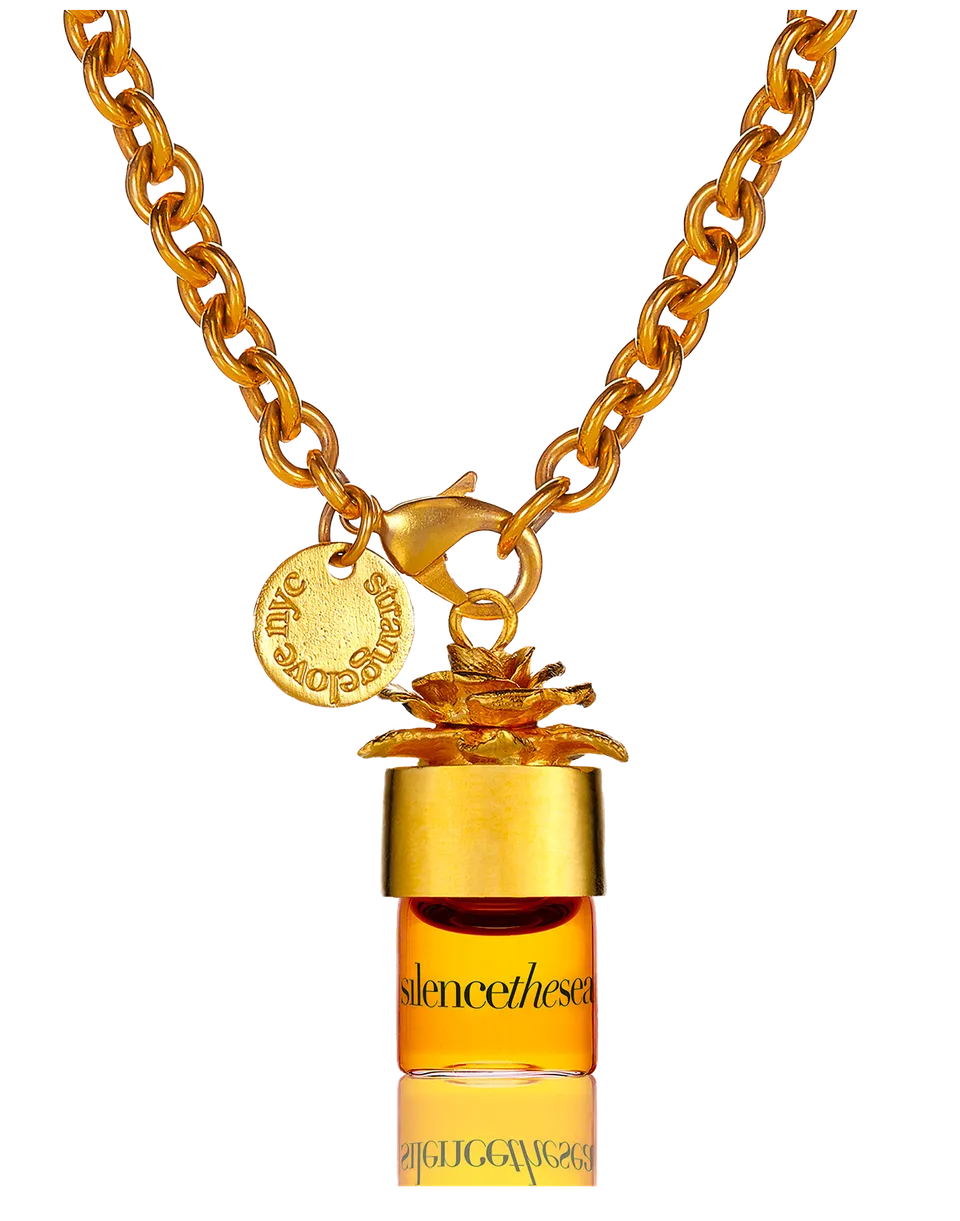 Strangelove NYC Silence The Sea collier huile de parfum 24" marin
