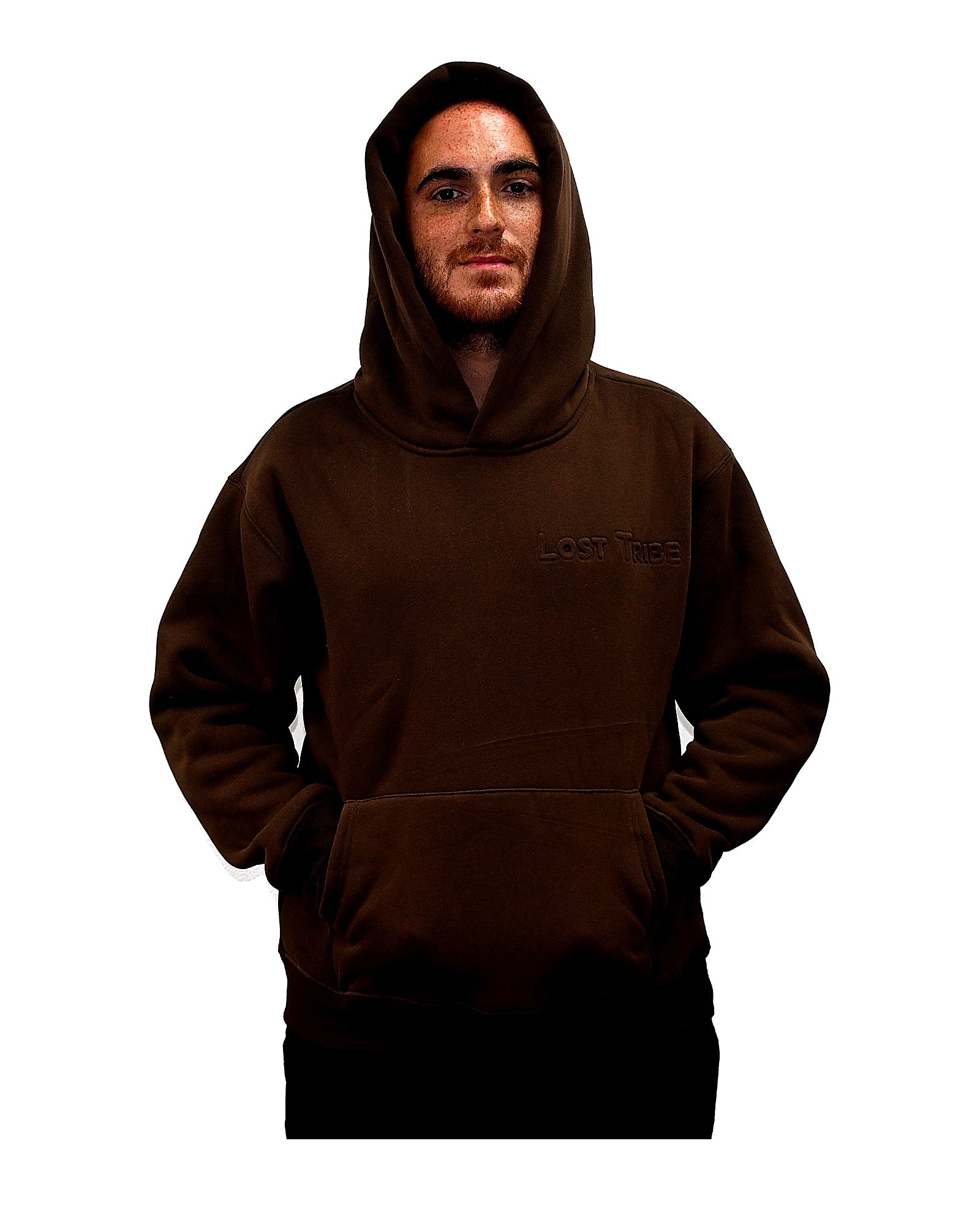 Lost Tribe Sweatshirt sweat Small marron coton lourd