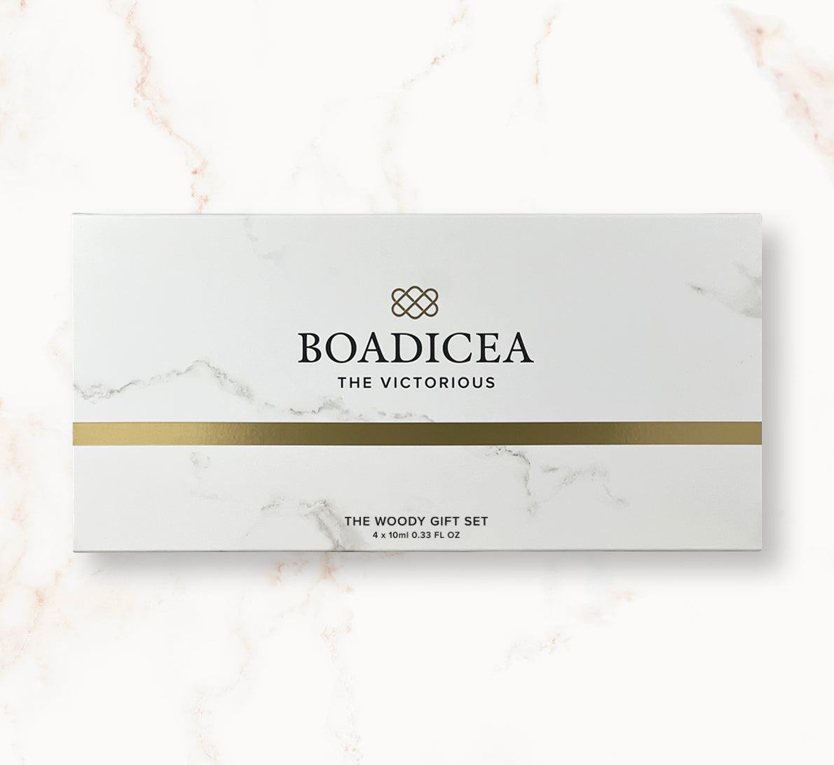 Boadicea Woody Gift Set coffret extrait de parfum boisé 4 pièces