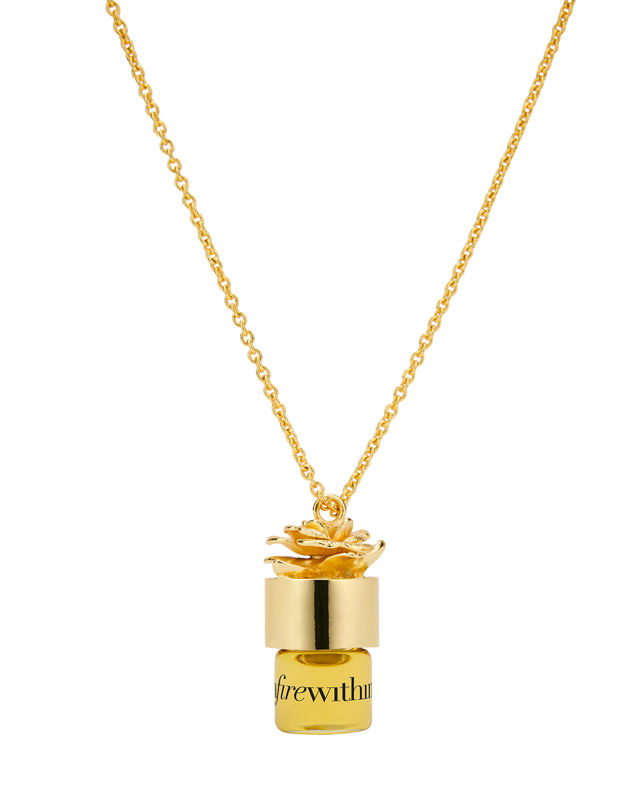 Strangelove NYC A Fire Within collier huile de parfum 24" ambré