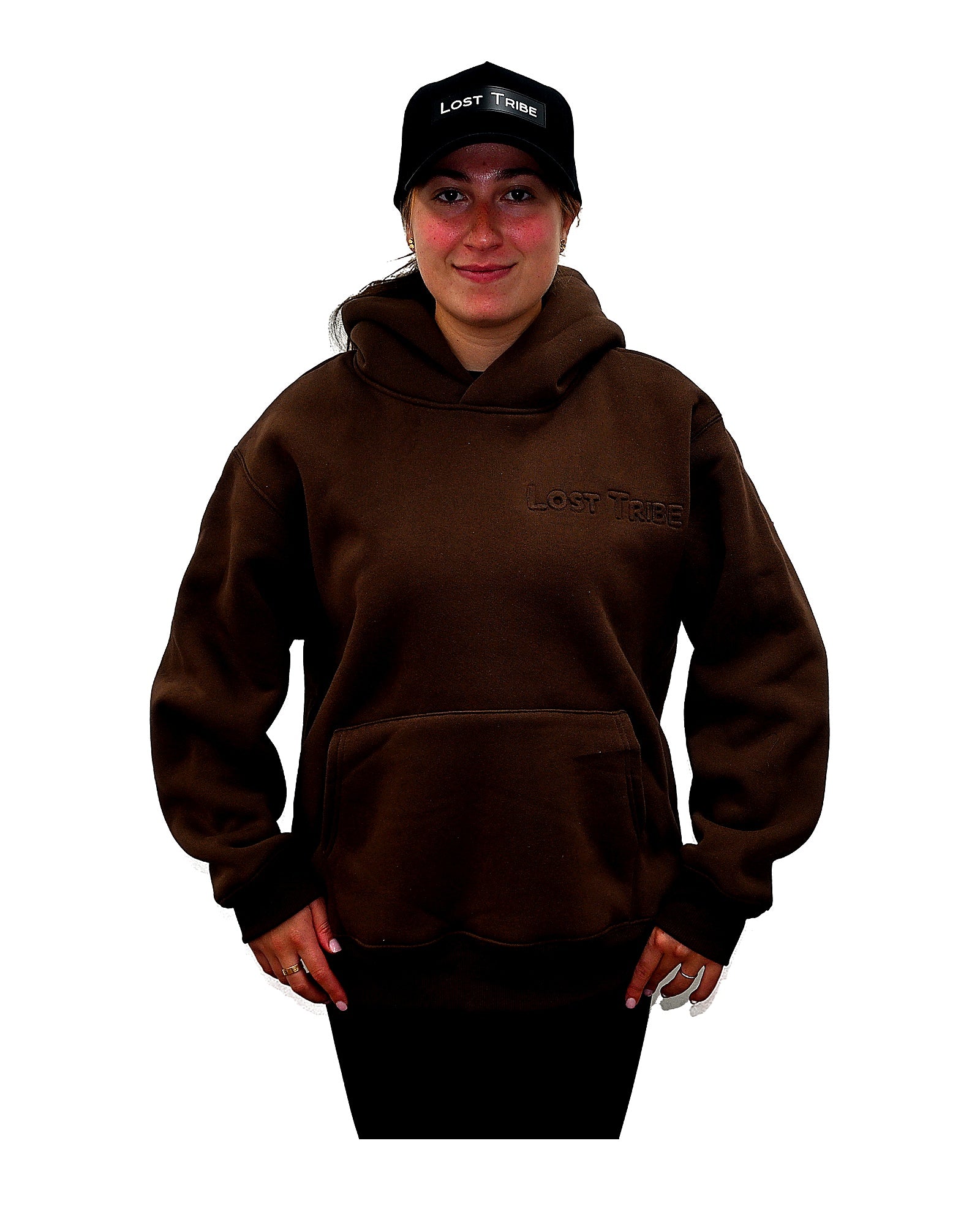 Lost Tribe Sweatshirt sweat Small marron coton lourd