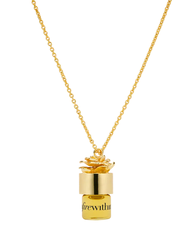 Strangelove NYC A Fire Within collier huile de parfum 24" ambré