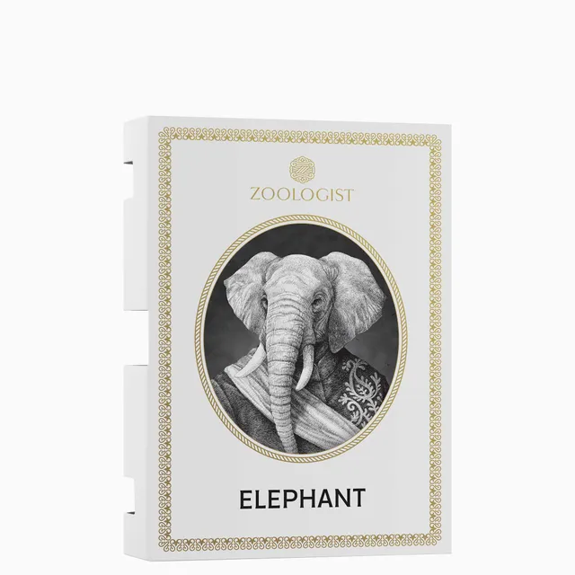 Zoologist Elephant extrait échantillon vert boisé santal