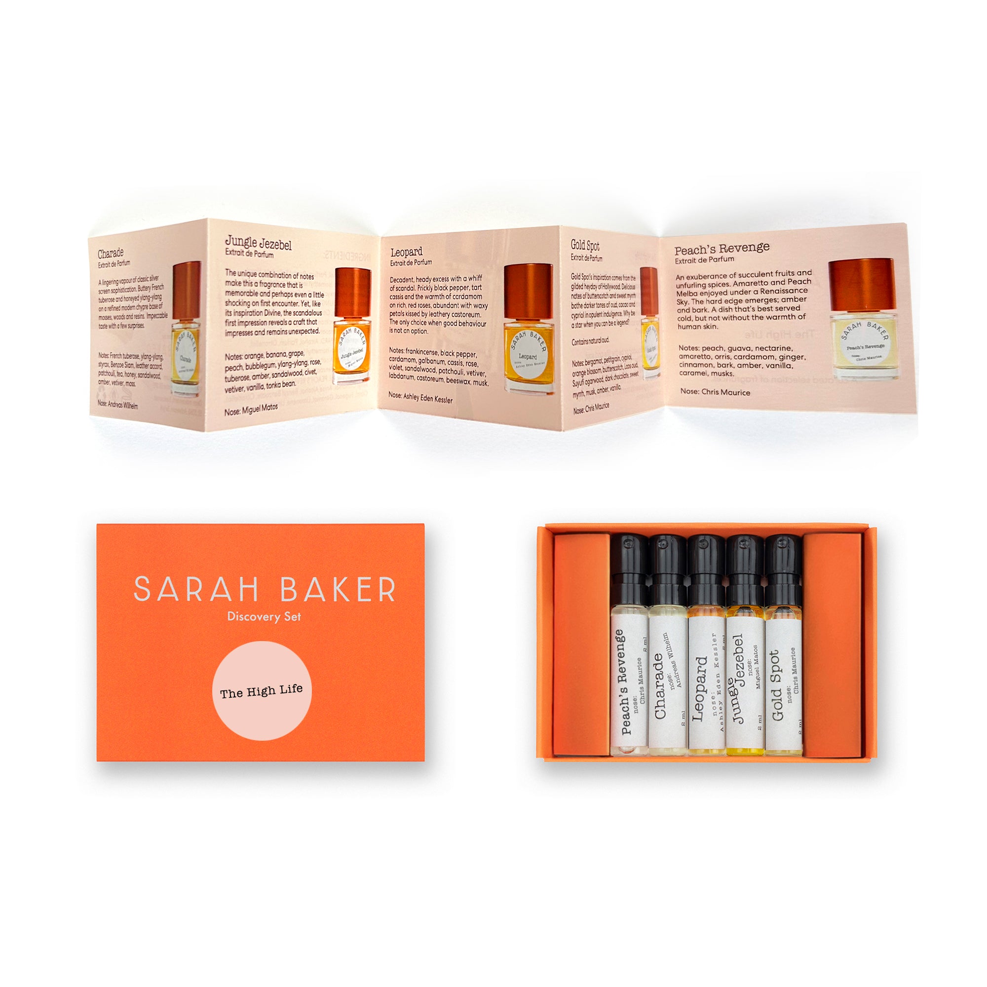 Sarah Baker The High Life échantillon parfum fruité