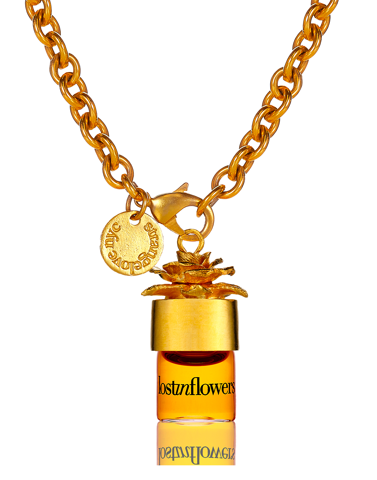 Strangelove NYC Lost in Flowers collier huile parfum 24"