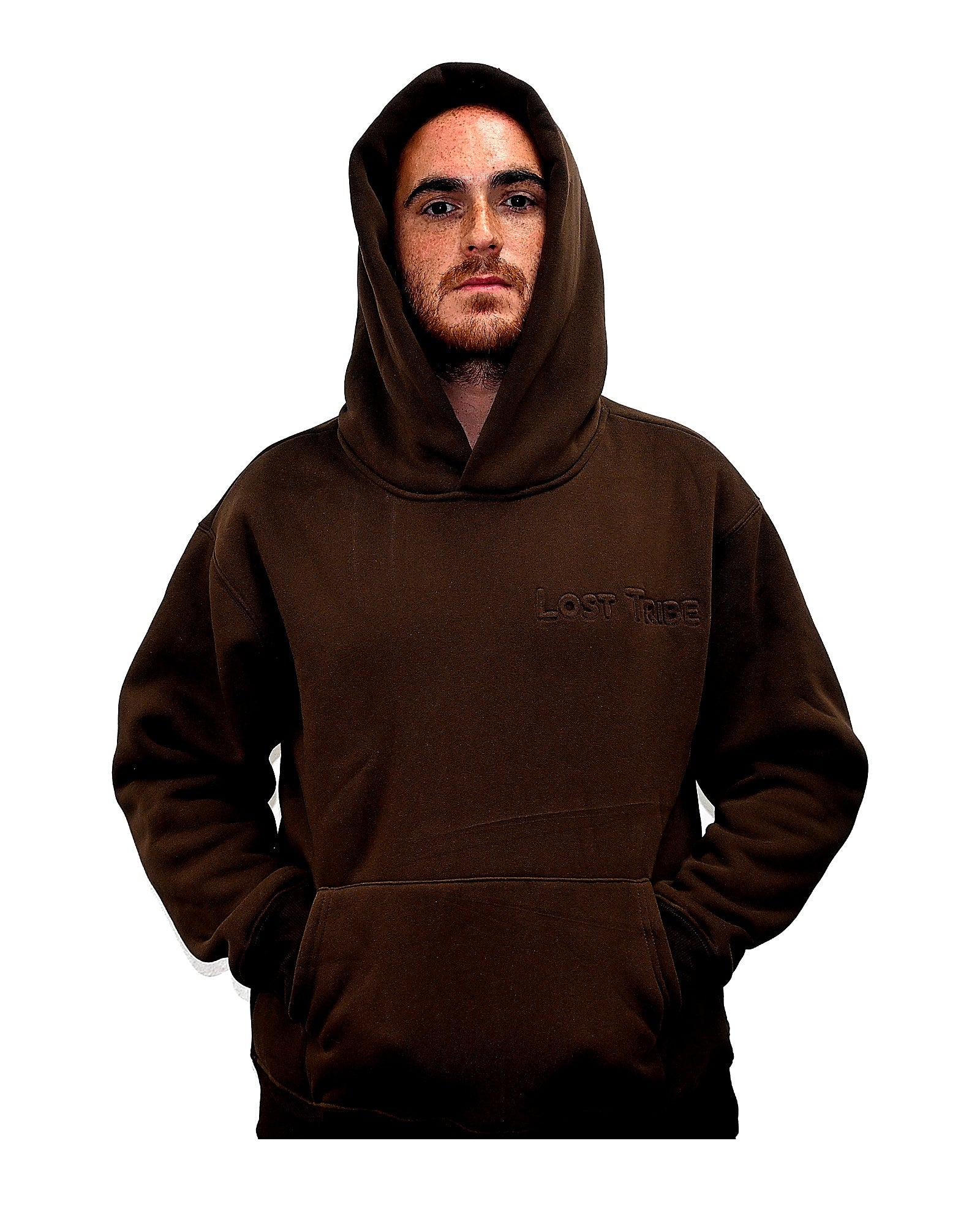 Lost Tribe Sweatshirt sweat Small marron coton lourd
