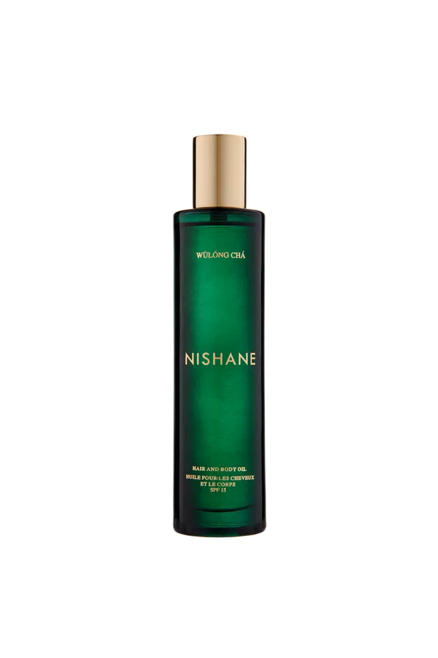 Nishane Wūlóng Chá huile cheveux et corps thé vert